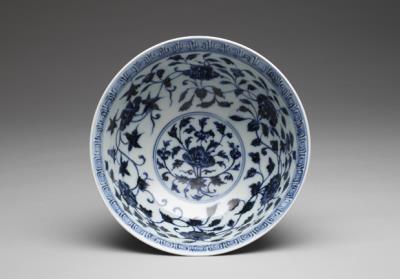 图片[2]-Bowl with lotus scrolls in underglaze blue, Ming dynasty (1368-1644)-China Archive